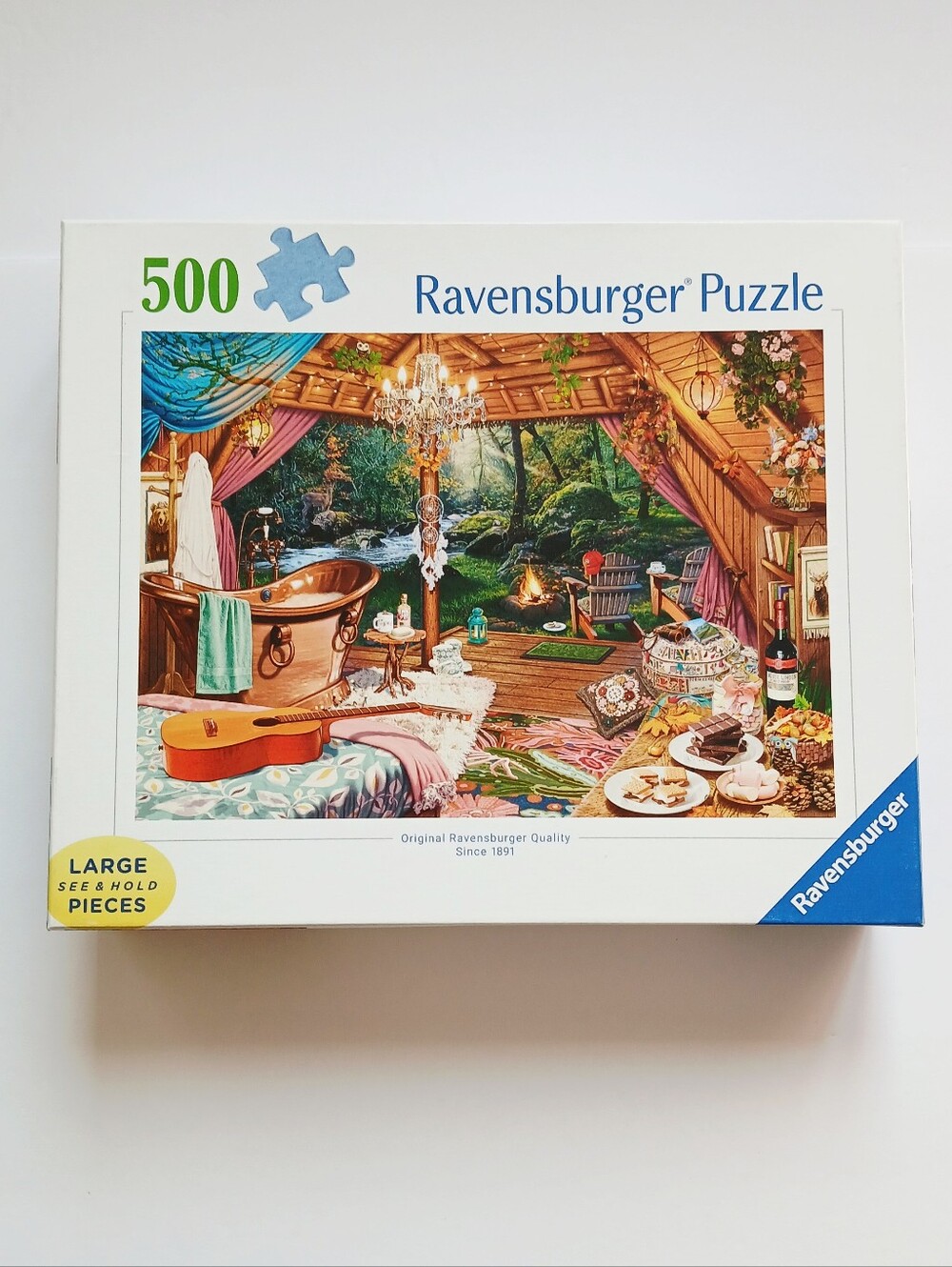 Cozy Glamping 500-piece puzzle by Ravensburger